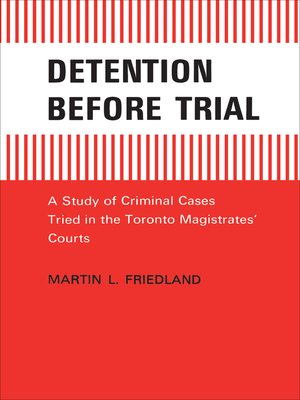 cover image of Detention Before Trial
